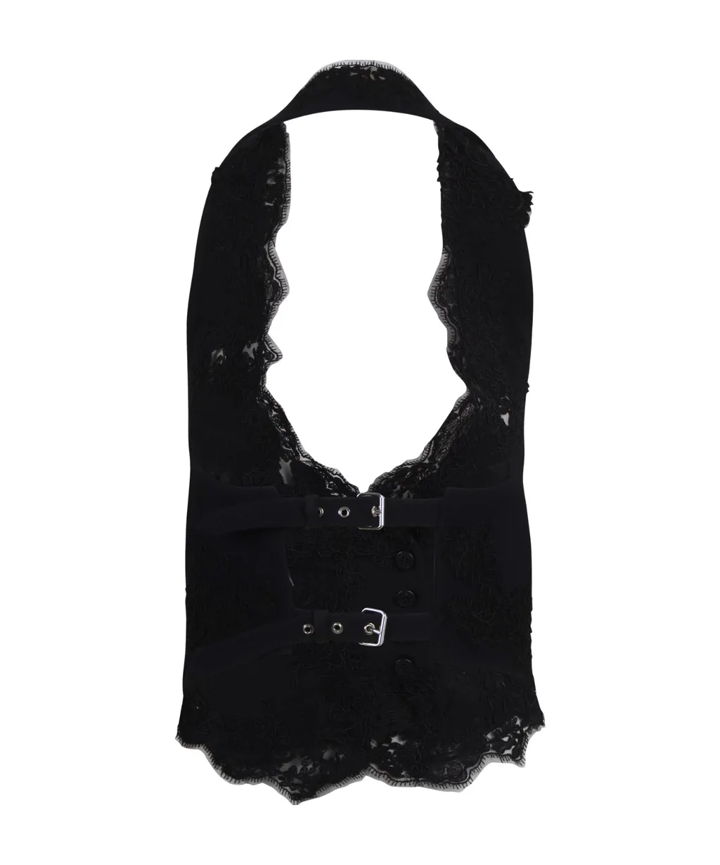 Ermanno Scervino Laced Open Back Vest