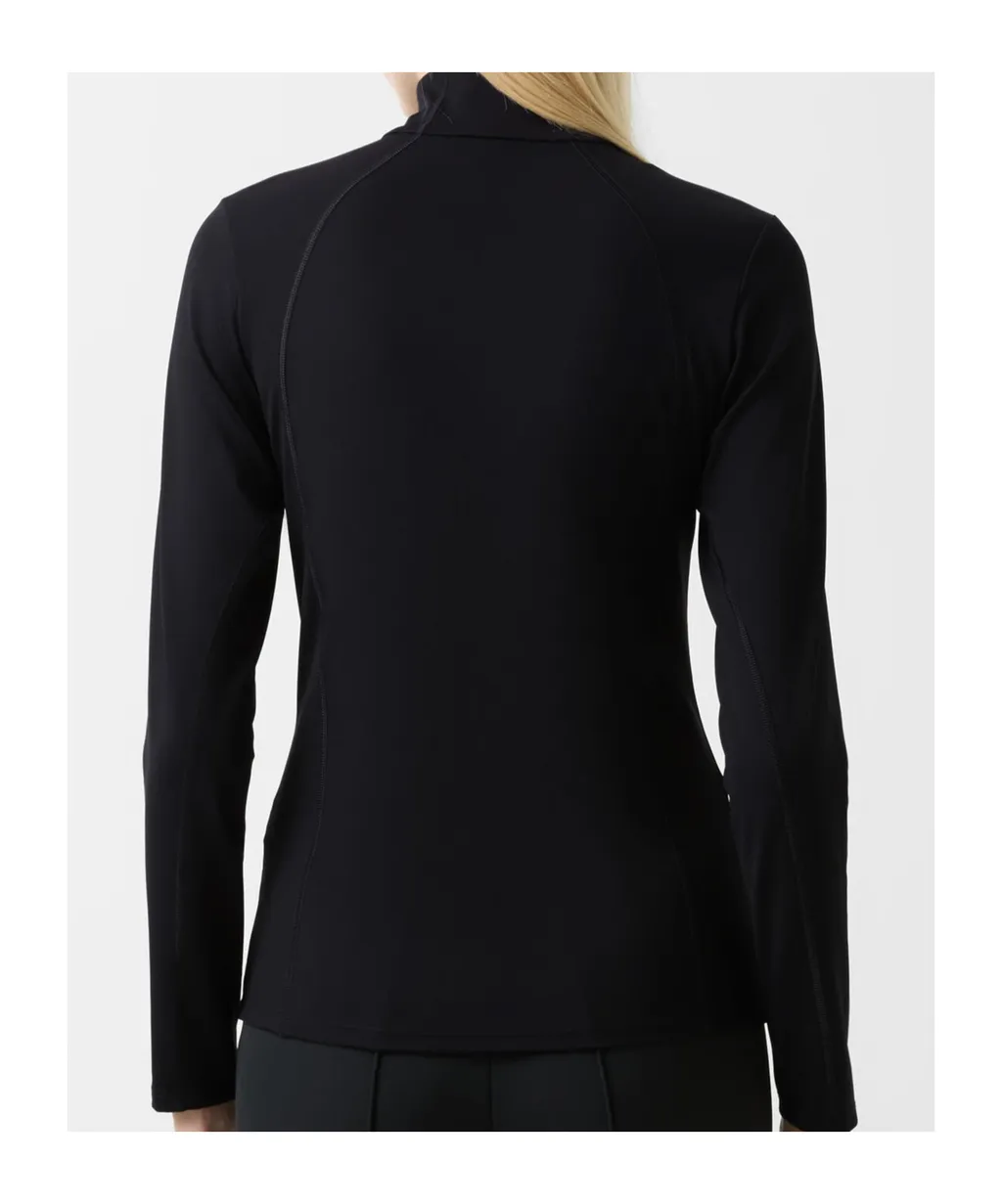 High-Neck Zip-Up Top