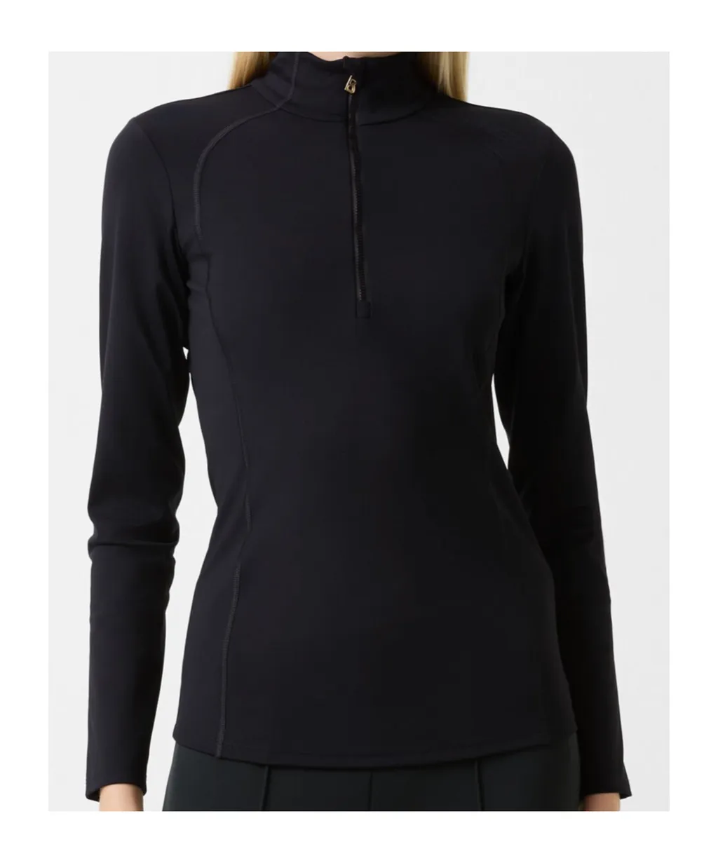 High-Neck Zip-Up Top