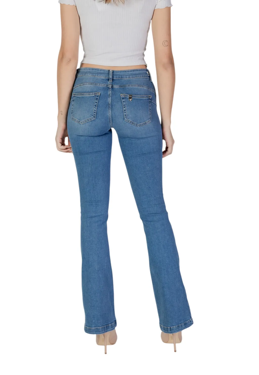Denim Trousers With Belt Loops