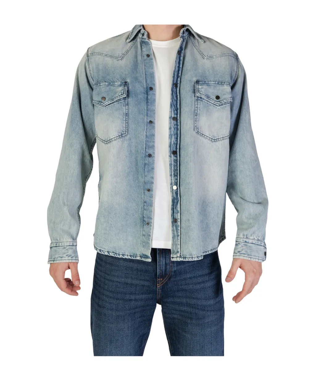 Press-Stud Denim Shirt