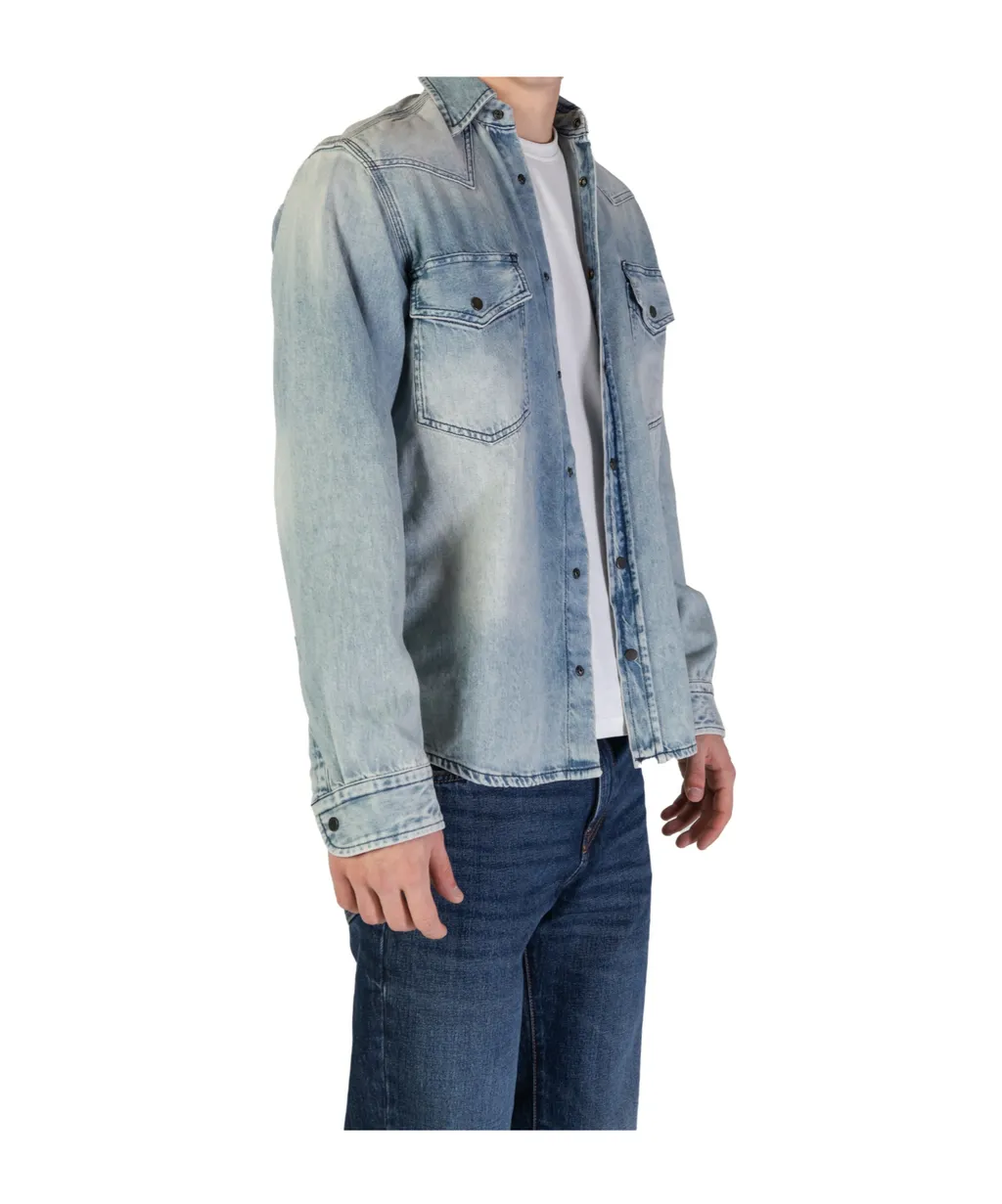 Press-Stud Denim Shirt