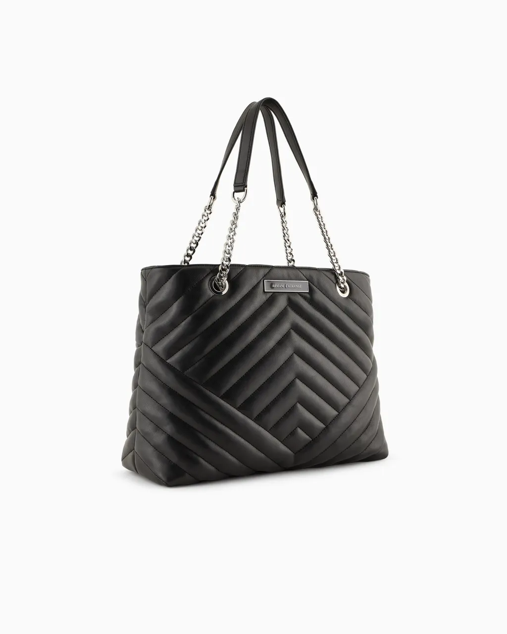 Matelassé-Effect Tote Bag