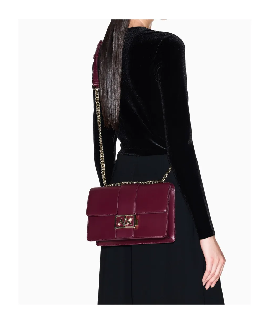 Armani Exchange Chain-Link Crossbody Bag