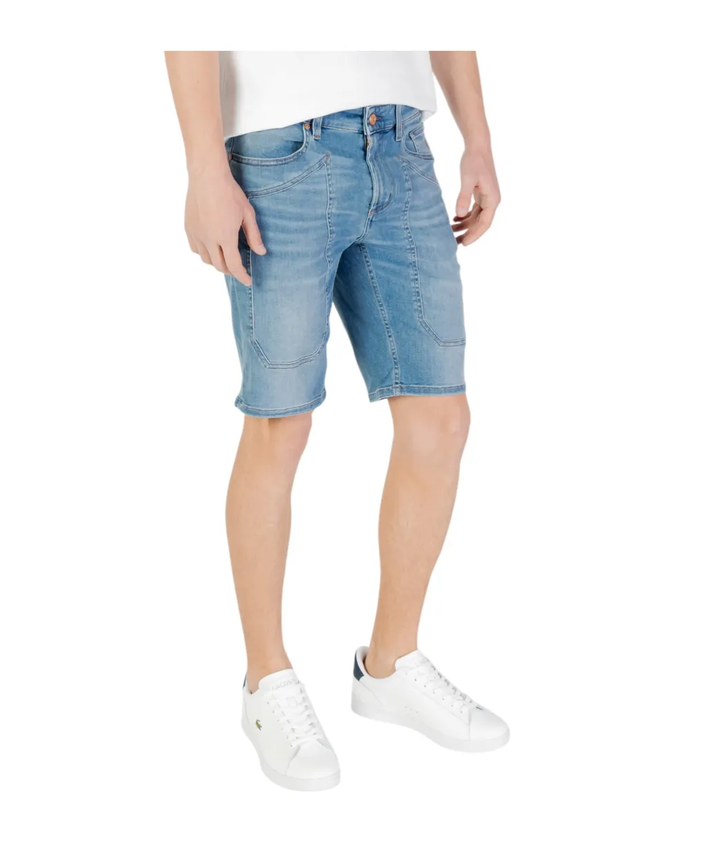 Denim Shorts With Belt Loops