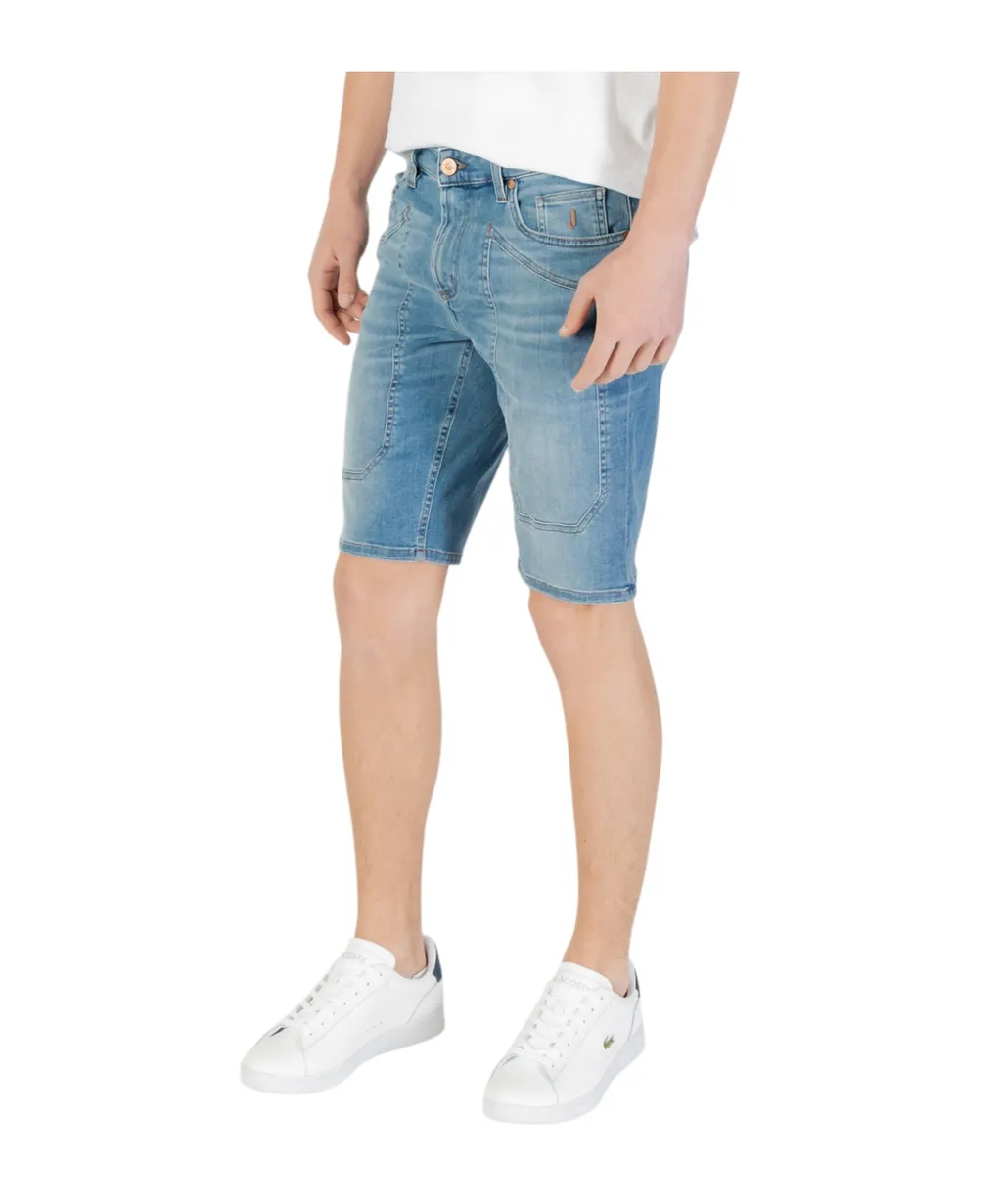 Denim Shorts With Belt Loops