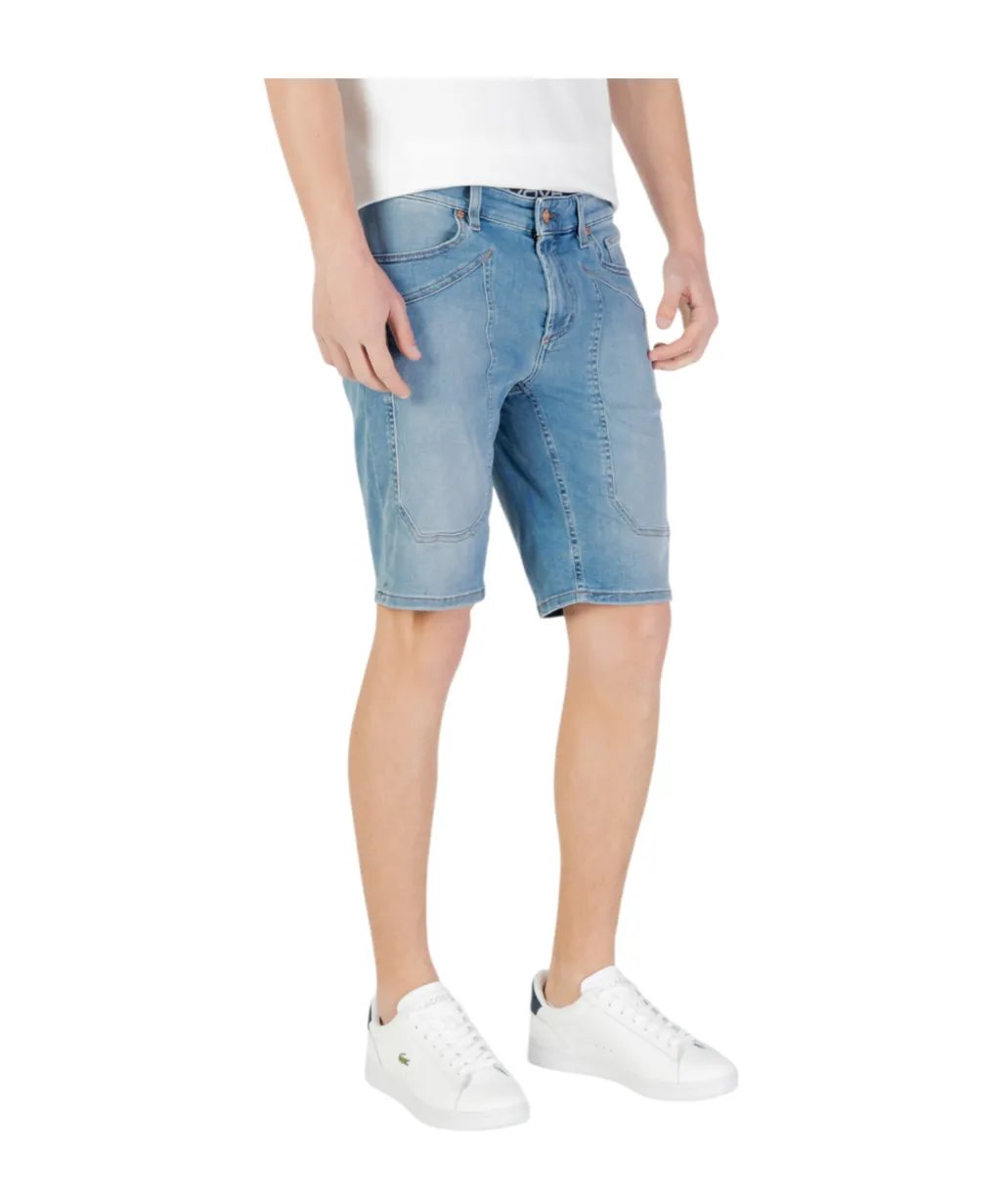 Denim Shorts With Belt Loops