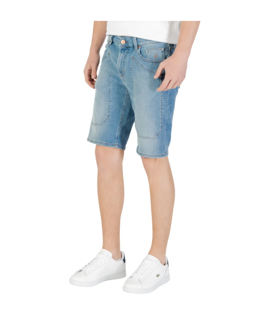 Denim Shorts With Belt Loops