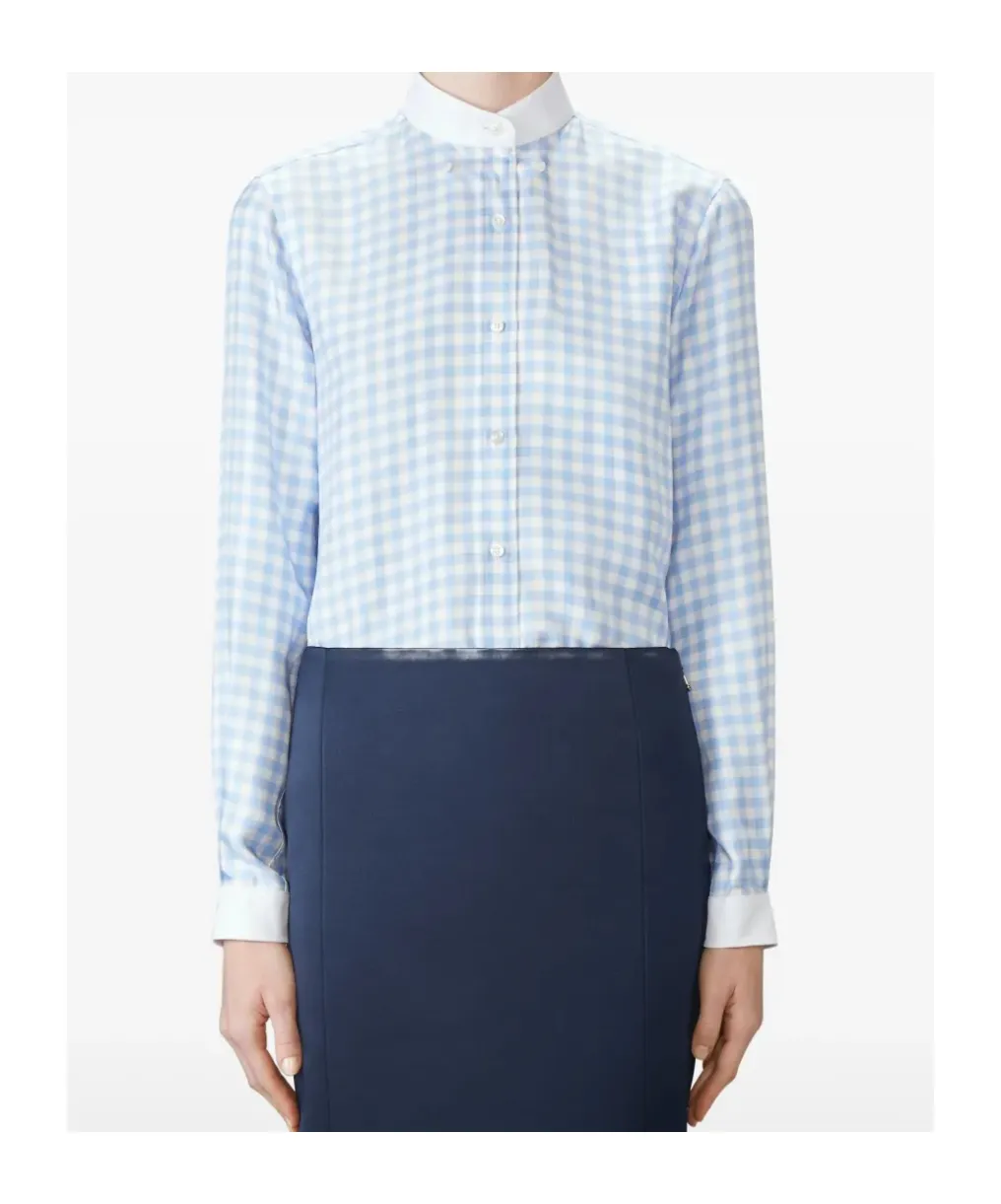 Thom Browne Twill Gingham Shirt