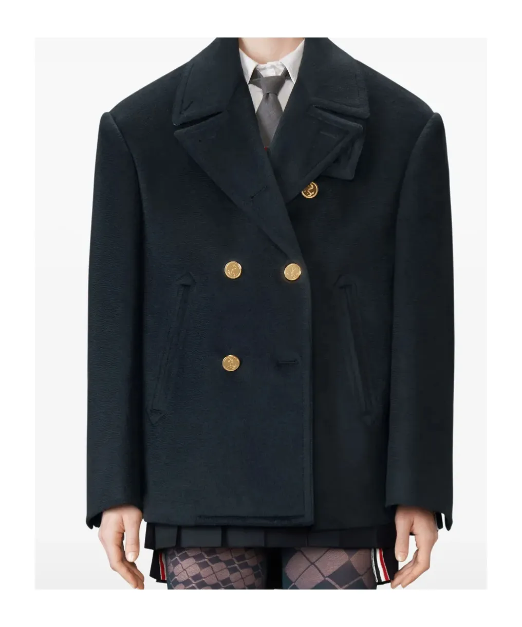 Thom Browne Pziberline Oversized Peacoat