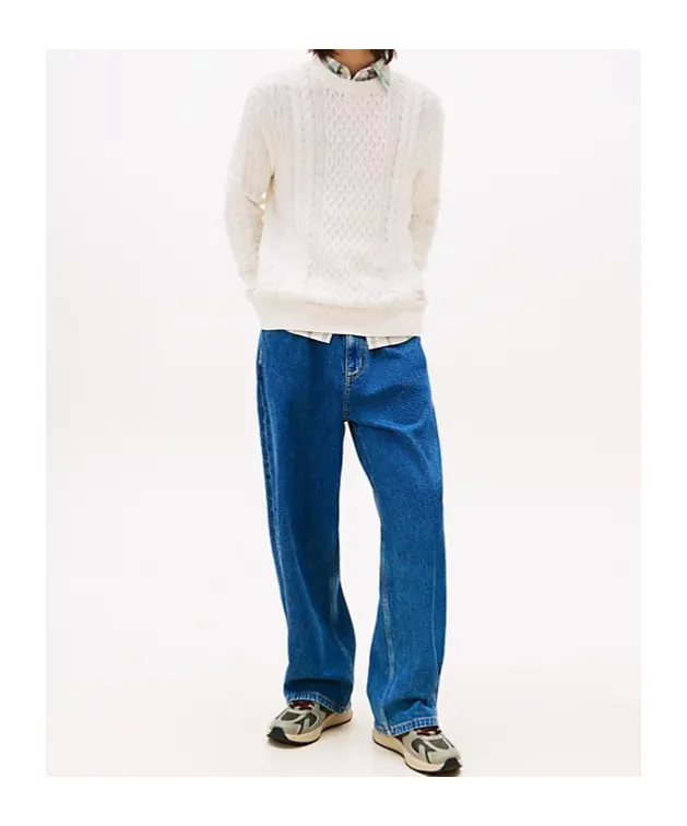 Tommy Jeans Tommy Badge Cable Knit Slim Jumper