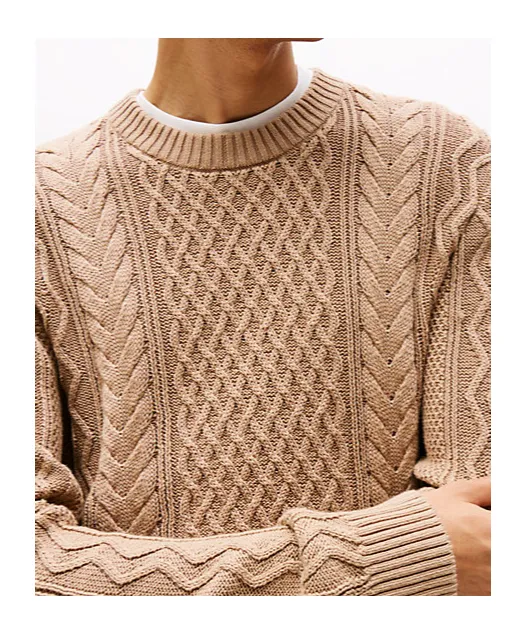 Tommy Jeans Tommy Badge Cable Knit Slim Jumper