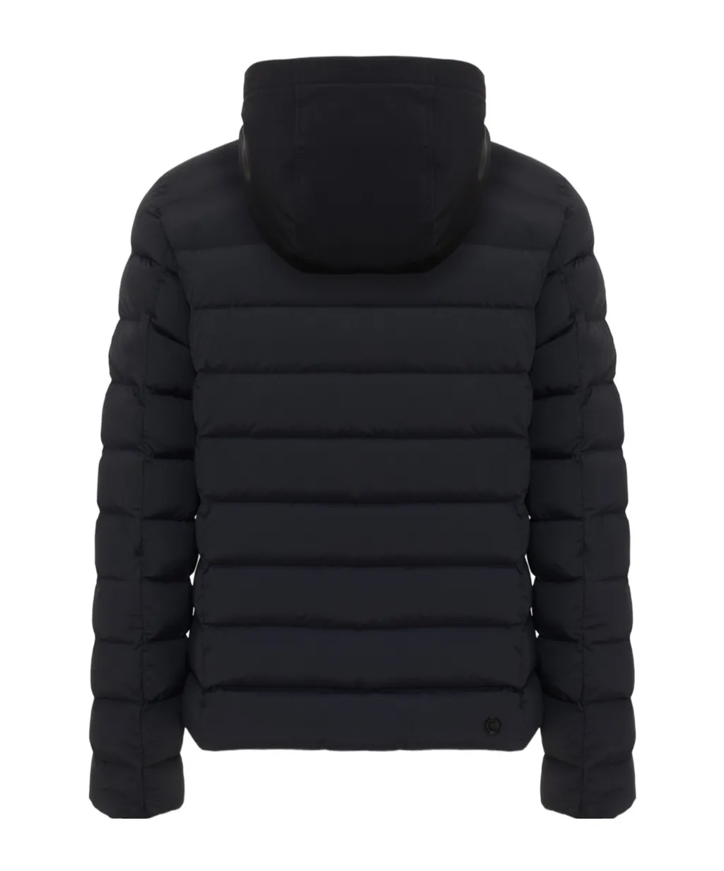 Quilted Down Jacket With Bib