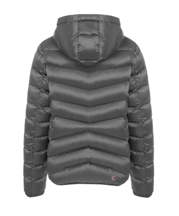 Quilted Down Jacket With Hood