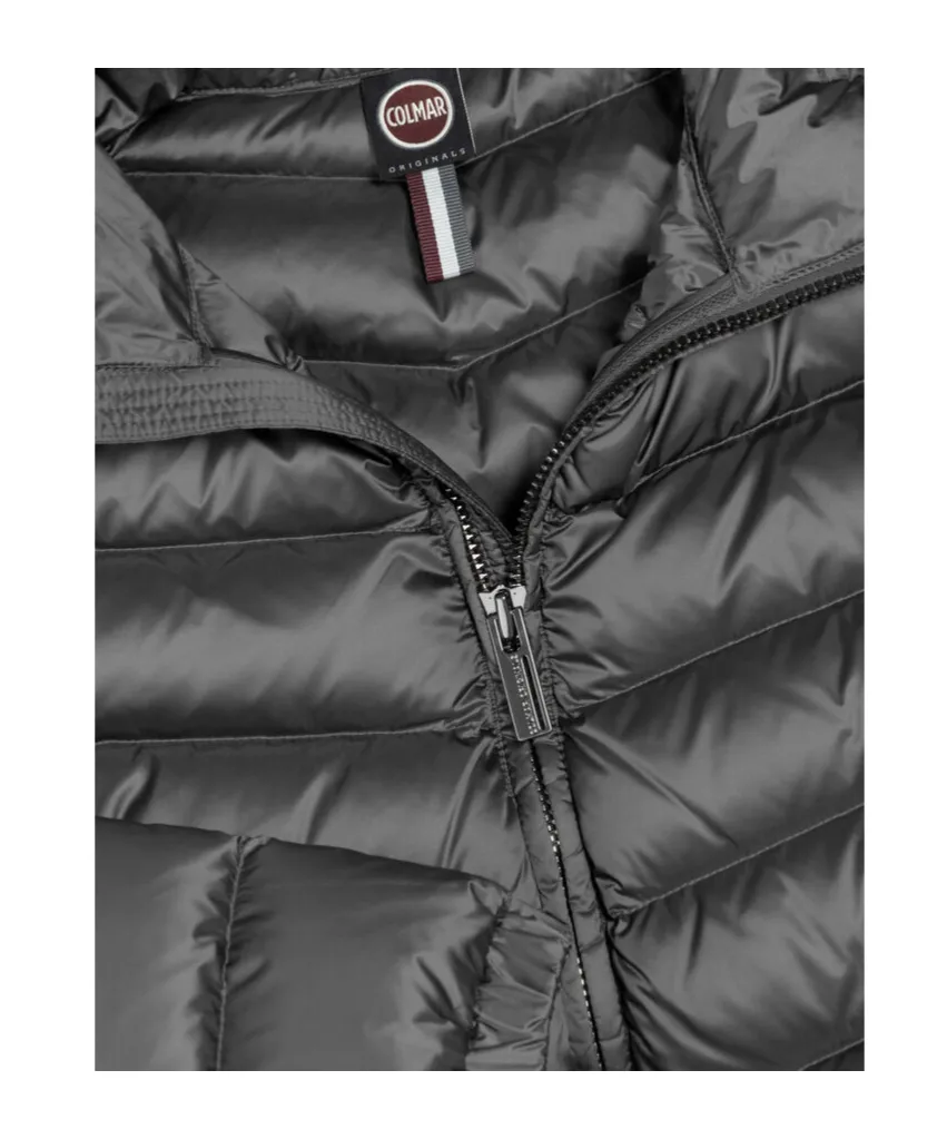 Quilted Down Jacket With Hood