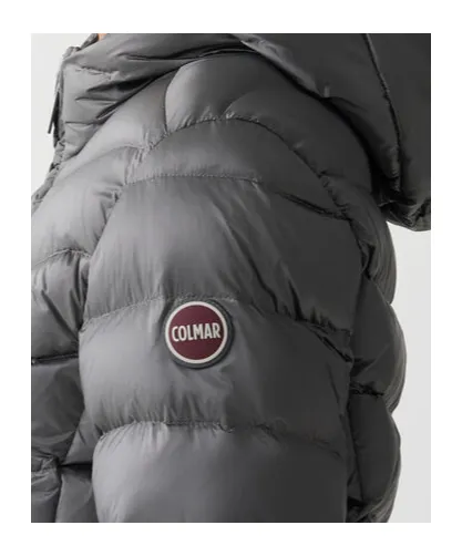 Quilted Down Jacket With Hood