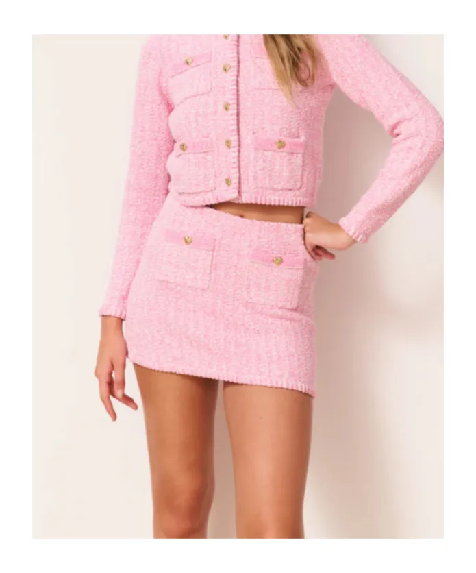 Loveshackfancy Ellianna Tweed Mini Skirt