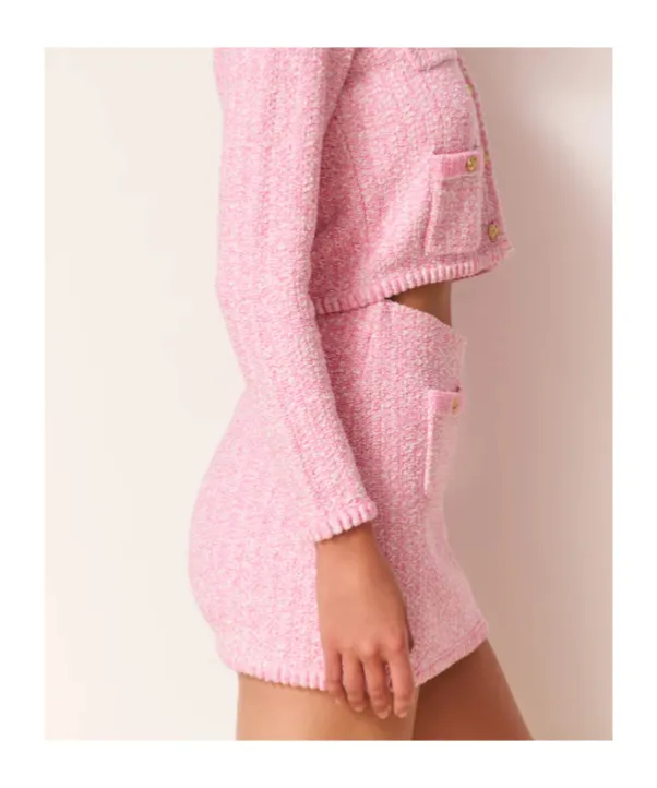 Loveshackfancy Ellianna Tweed Mini Skirt