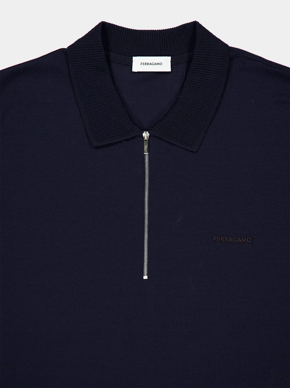 Ferragamo Logo Embroidered Polo Shirt