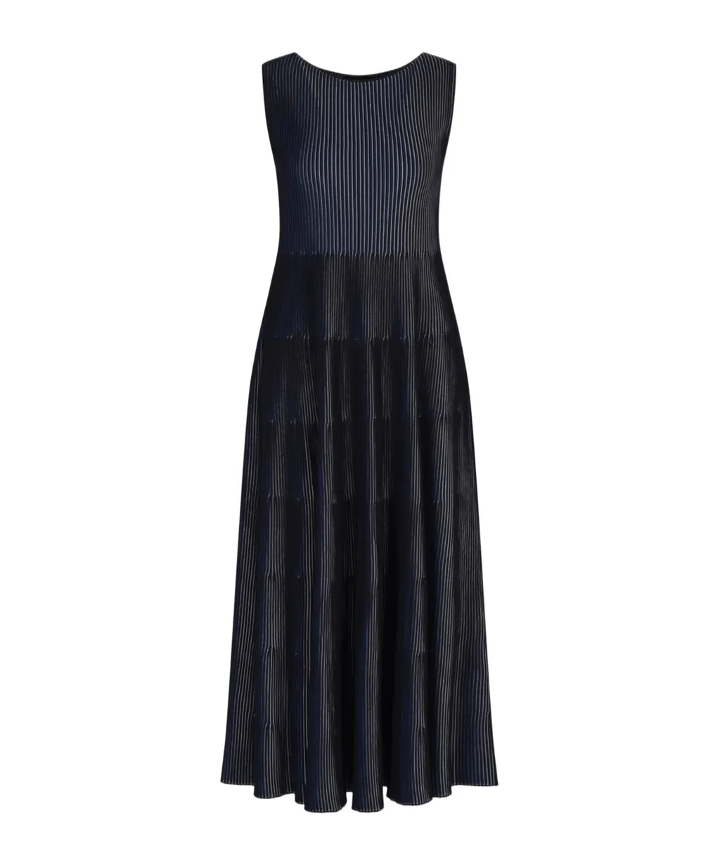 Emporio Armani Knitted Sleeveless Mini Dress