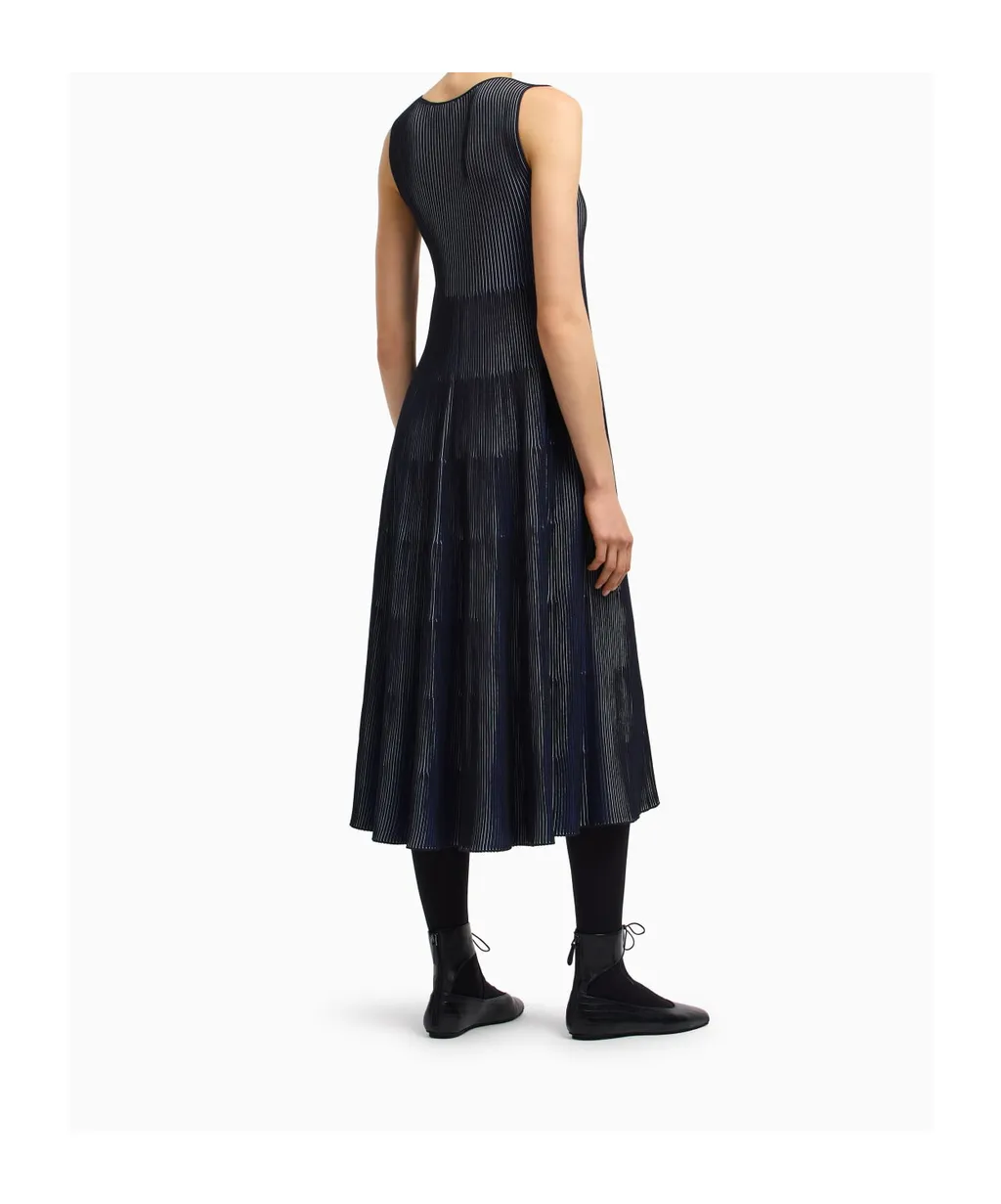 Emporio Armani Knitted Sleeveless Mini Dress