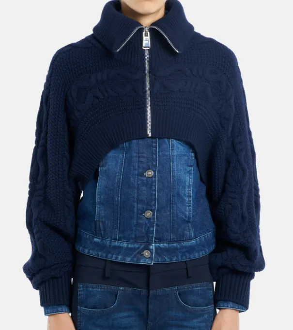 Dondup Knitted Denim Jacket