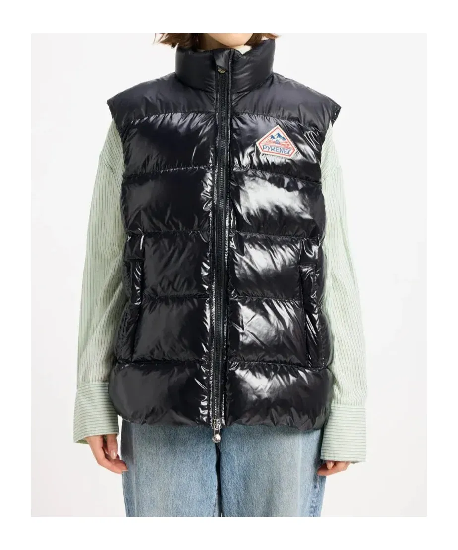 High Collar Sleeveless Cotton Coat