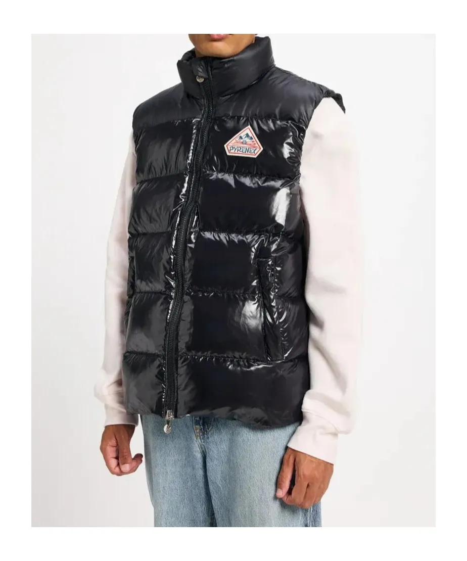 High Collar Sleeveless Cotton Coat