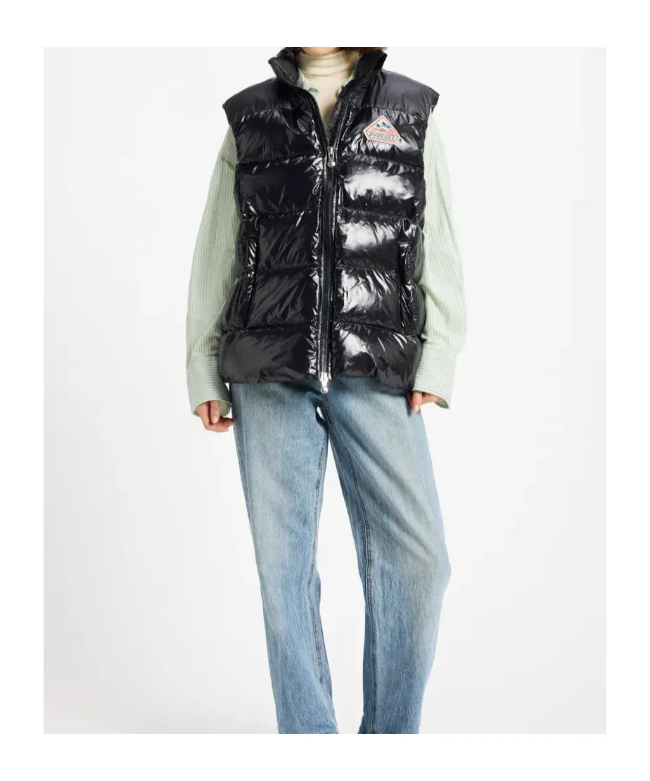 High Collar Sleeveless Cotton Coat