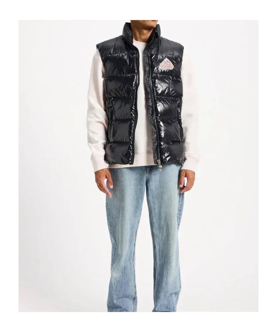 High Collar Sleeveless Cotton Coat