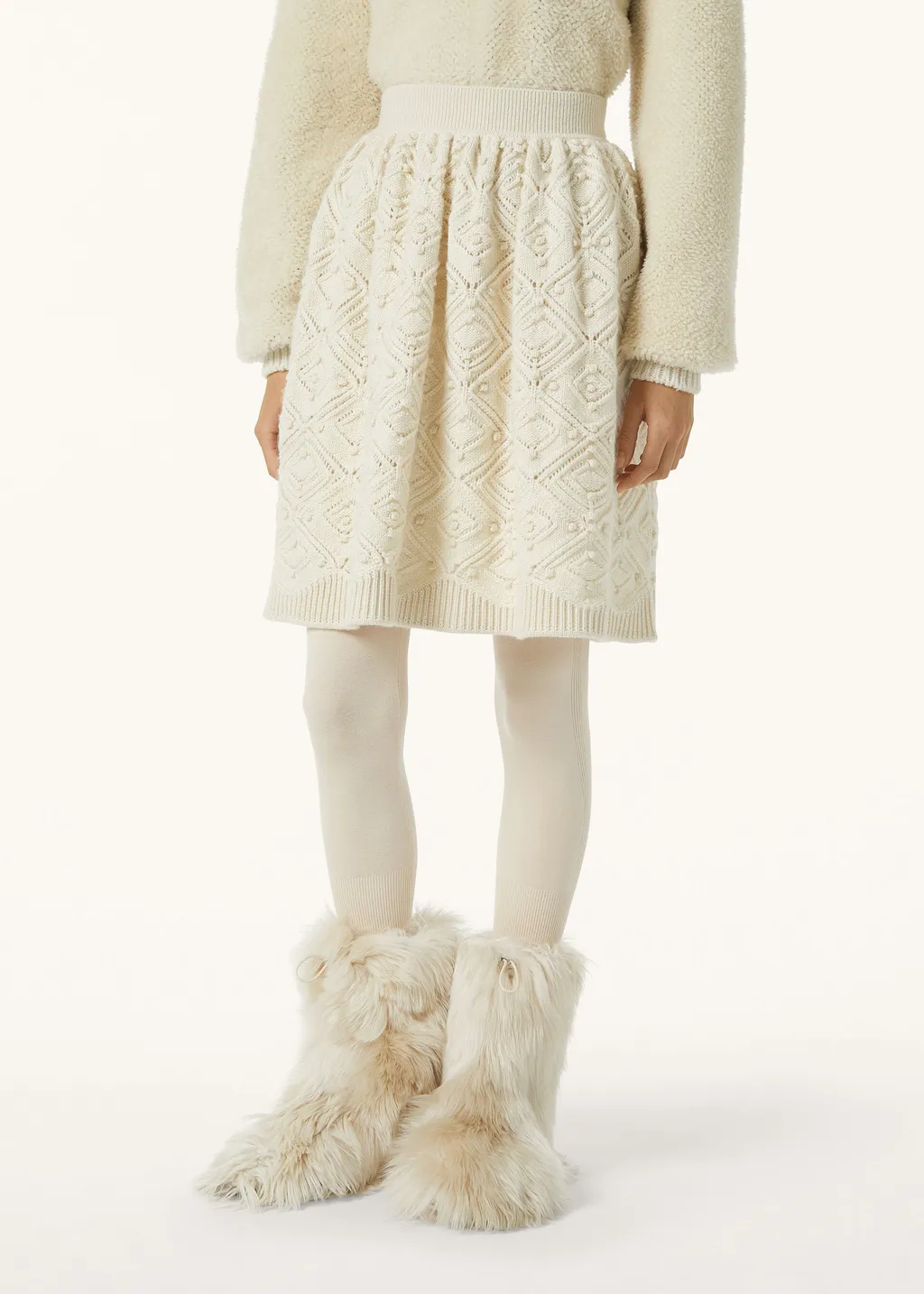 Cashmere Knitted Midi Skirt