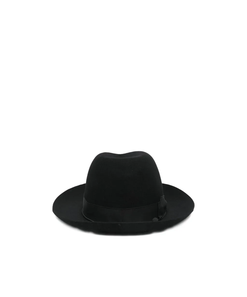 Wide-Brimmed Felt Hat