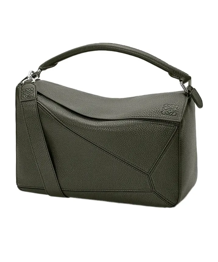 Large Puzzle Leather Shoulder Bag