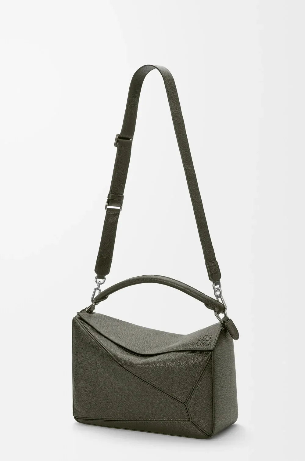 Large Puzzle Leather Shoulder Bag