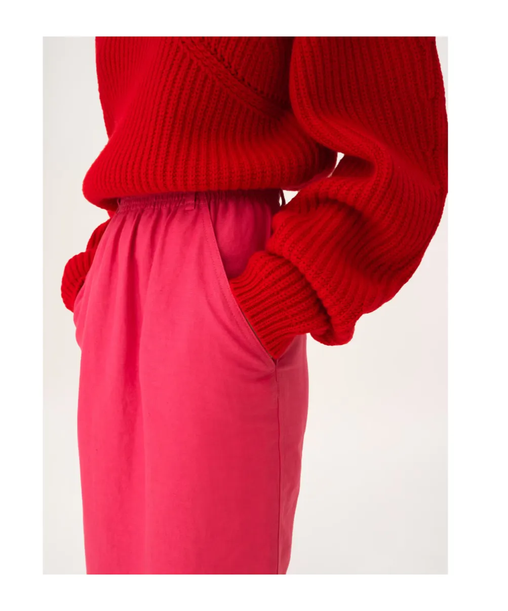 Elastic-Waistband Pocket Skirt