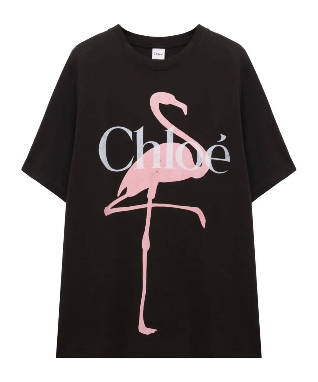 Chlo Generous Logo Crewneck T-Shirt