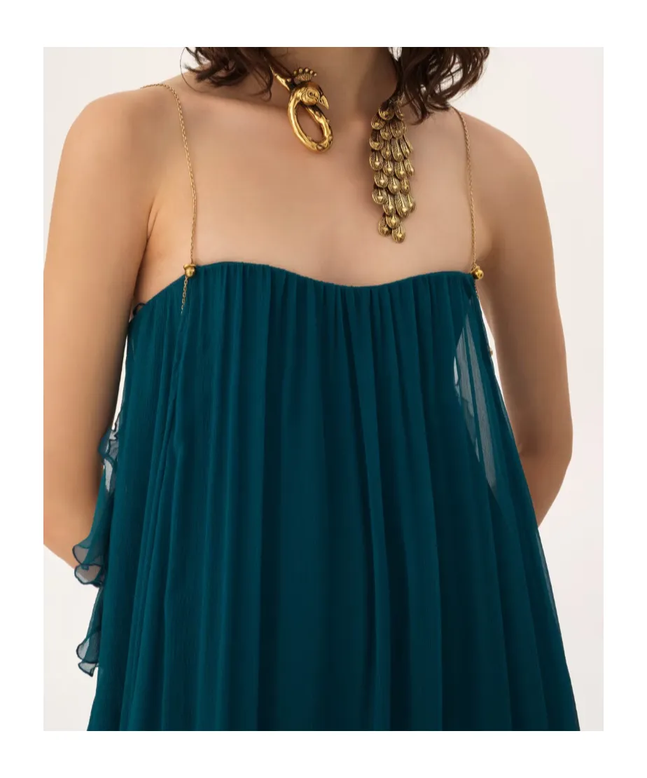 Chloé Sleeveless Ruffled Long Dress