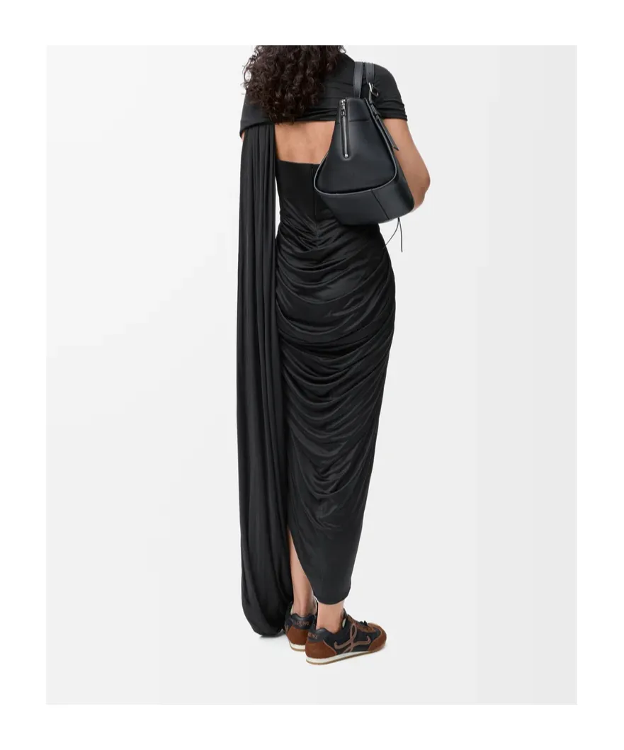 Loewe Gathered Draped Sleeveless Dress