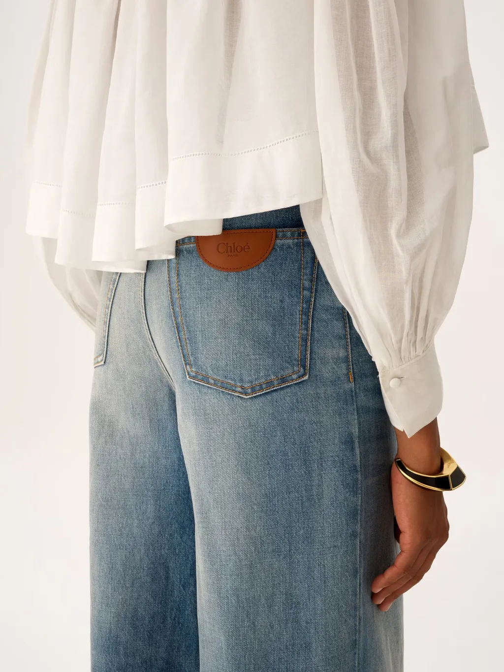 Chloé High-Waisted Wide-Leg Jeans