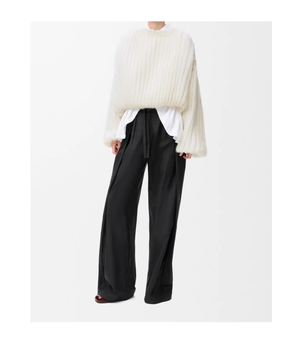 Balloon-Sleeve Sweater