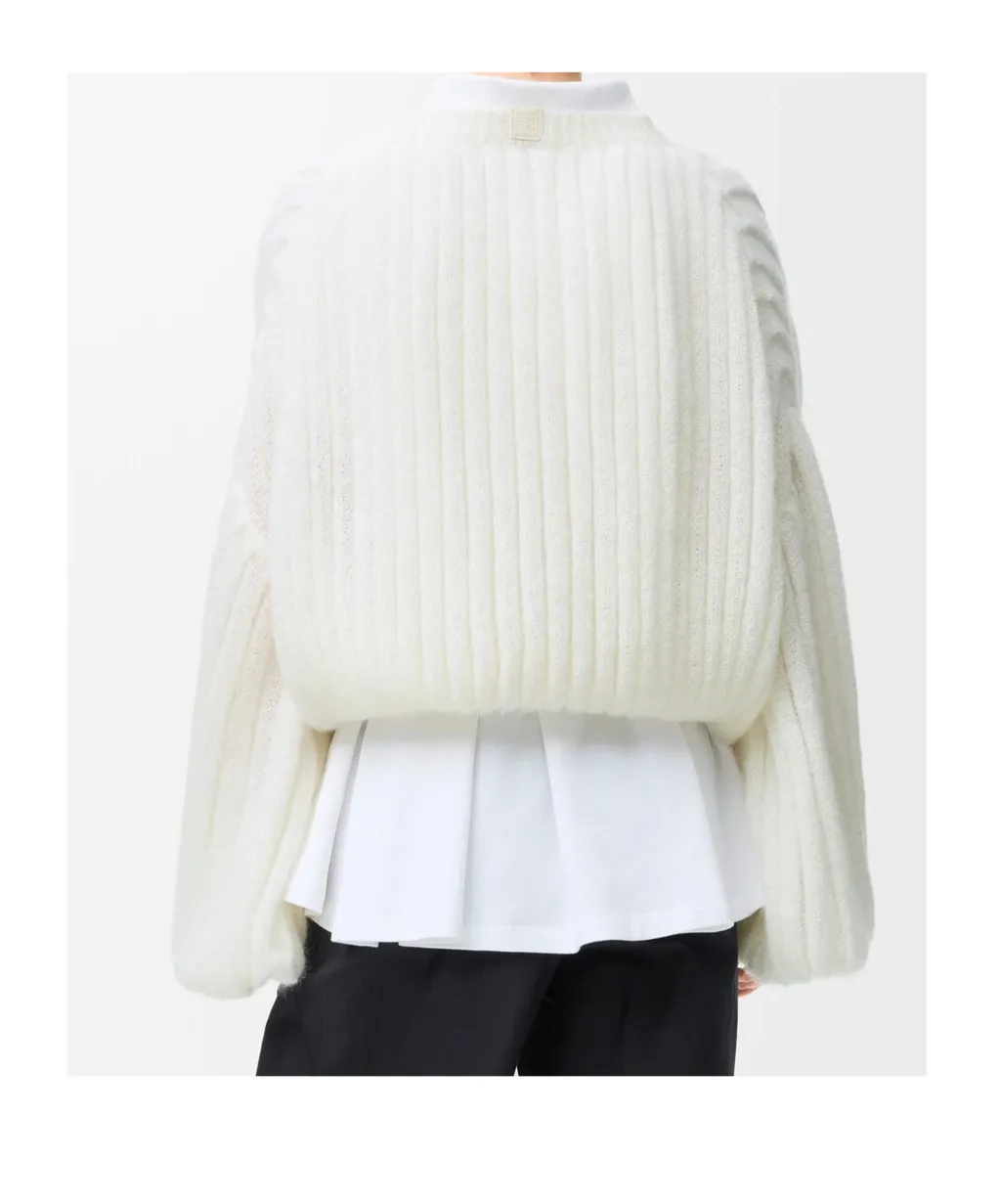 Balloon-Sleeve Sweater