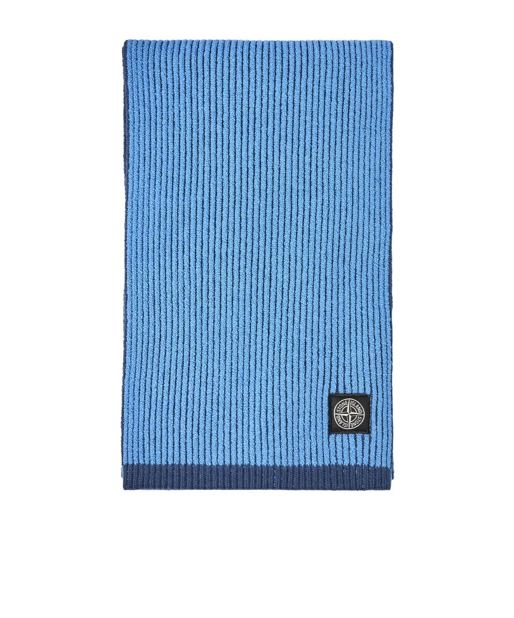 Scarf With Vanise Ribbing And Compass Patch
