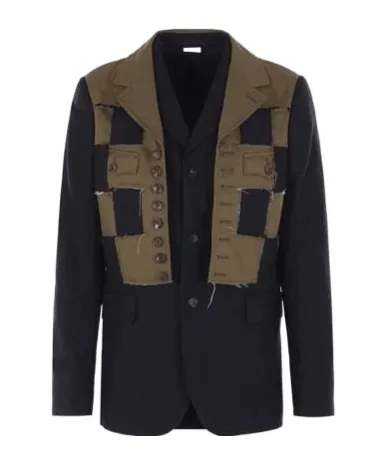 Comme Des Garons Homme Plus Panelled Buttoned Jacket