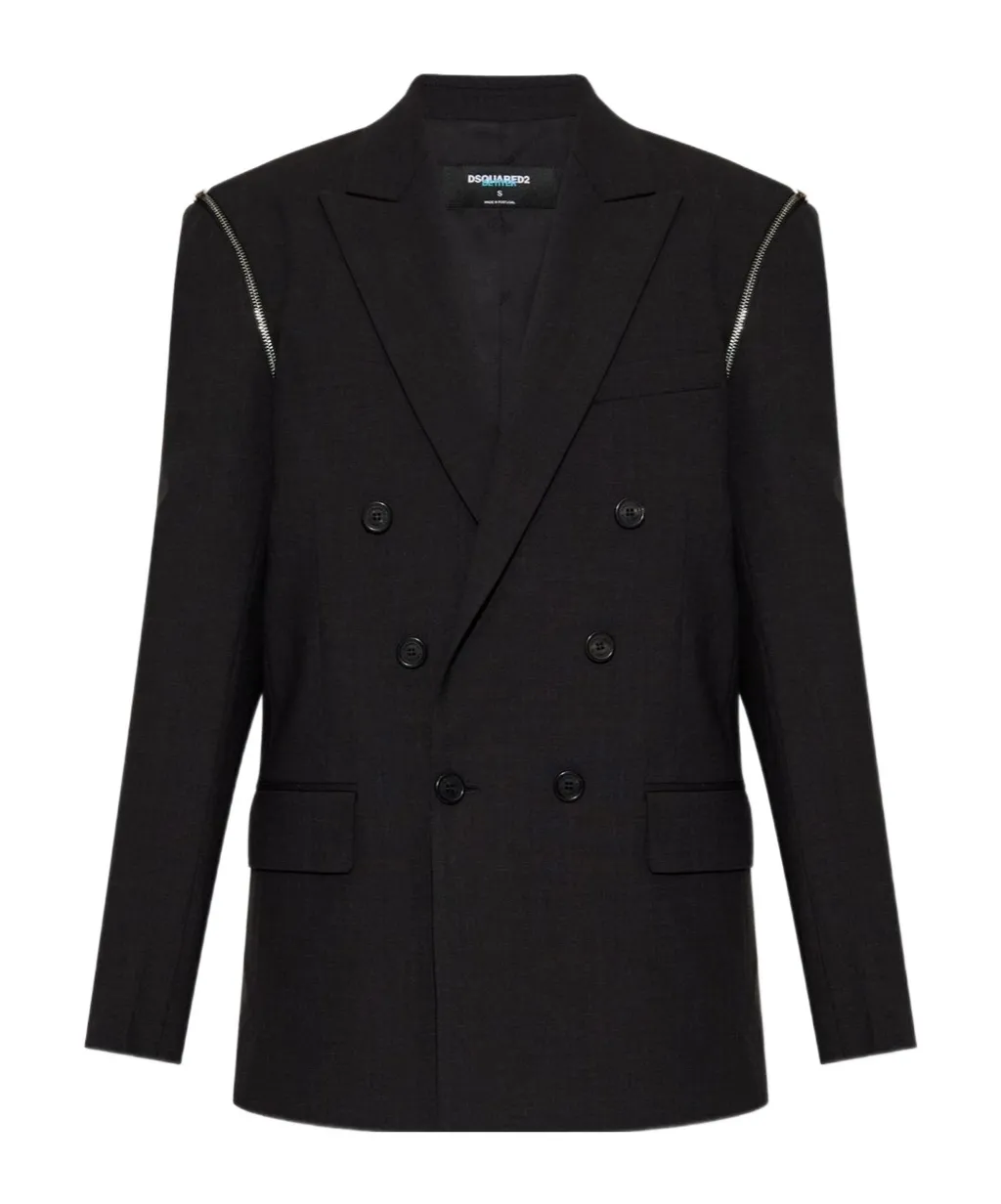 Dsquared2 X Bettter Double-Breasted Zip Detailed Blazer