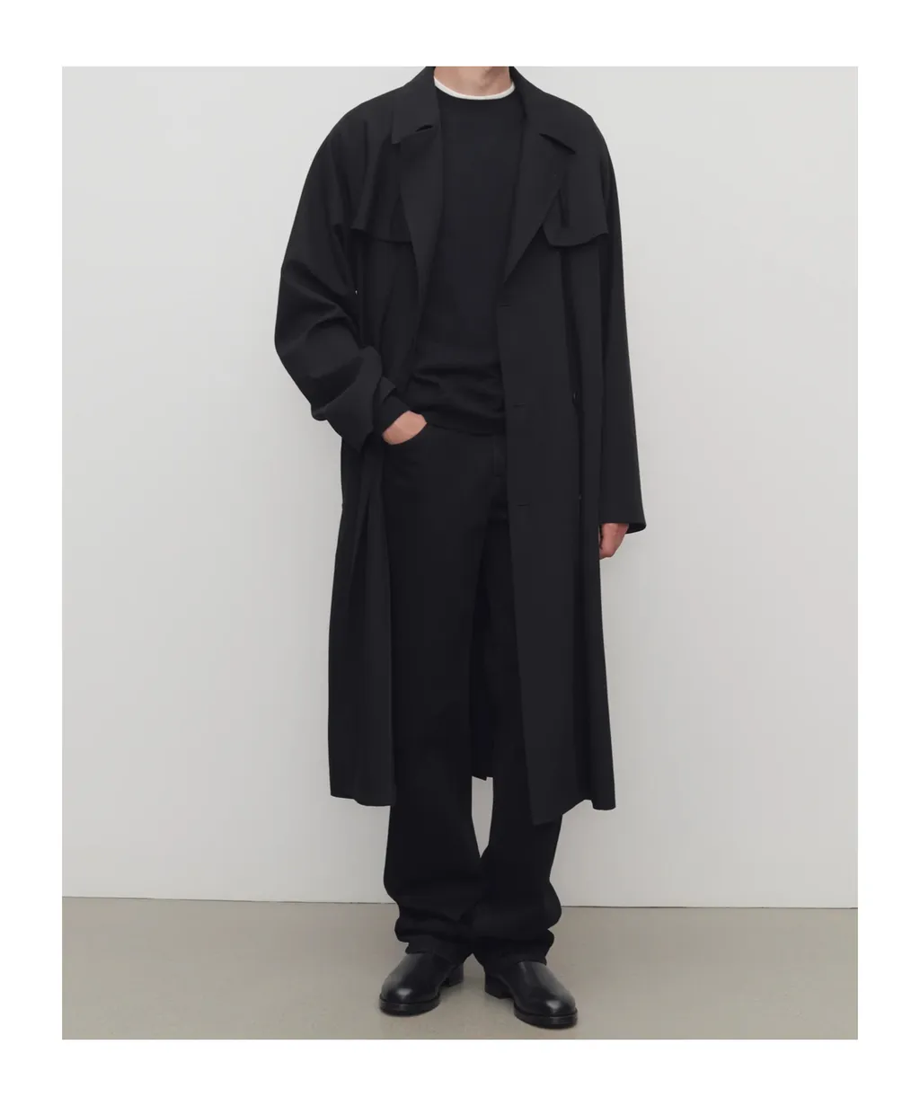 Belted Double-Breasted Coat