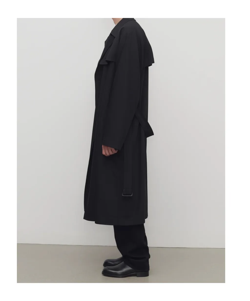 Belted Double-Breasted Coat