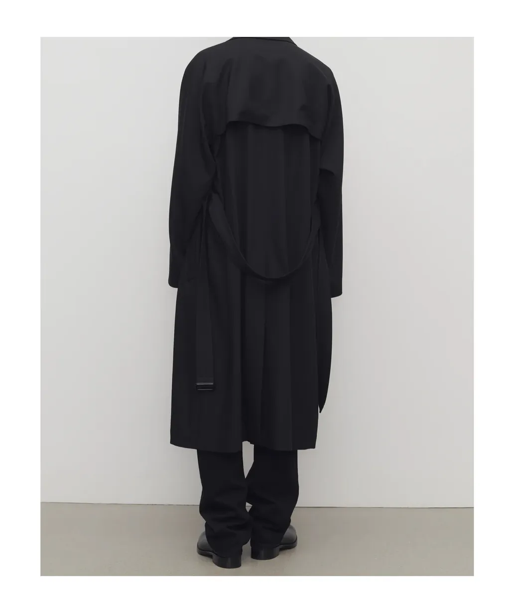 Belted Double-Breasted Coat