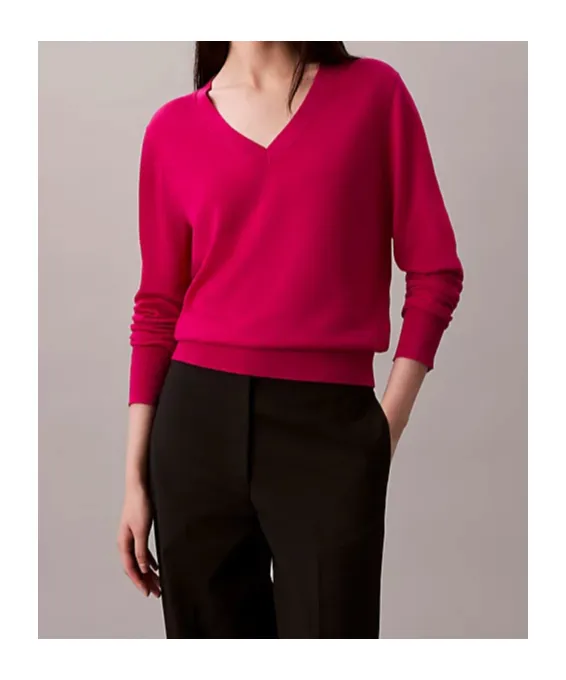 Calvin Klein V-Neck Wool Knitwear