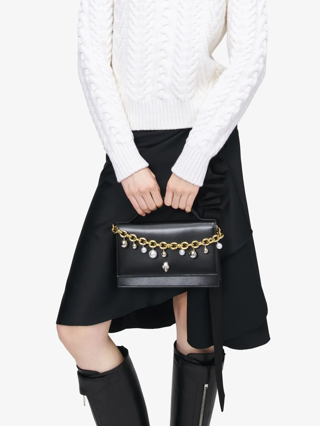 Alexander Mcqueen Skull Chain Shoulder Bag