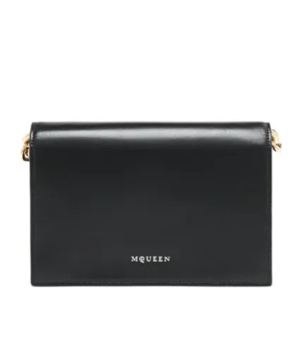 Alexander Mcqueen Skull Embellished Chained Clutch Bag